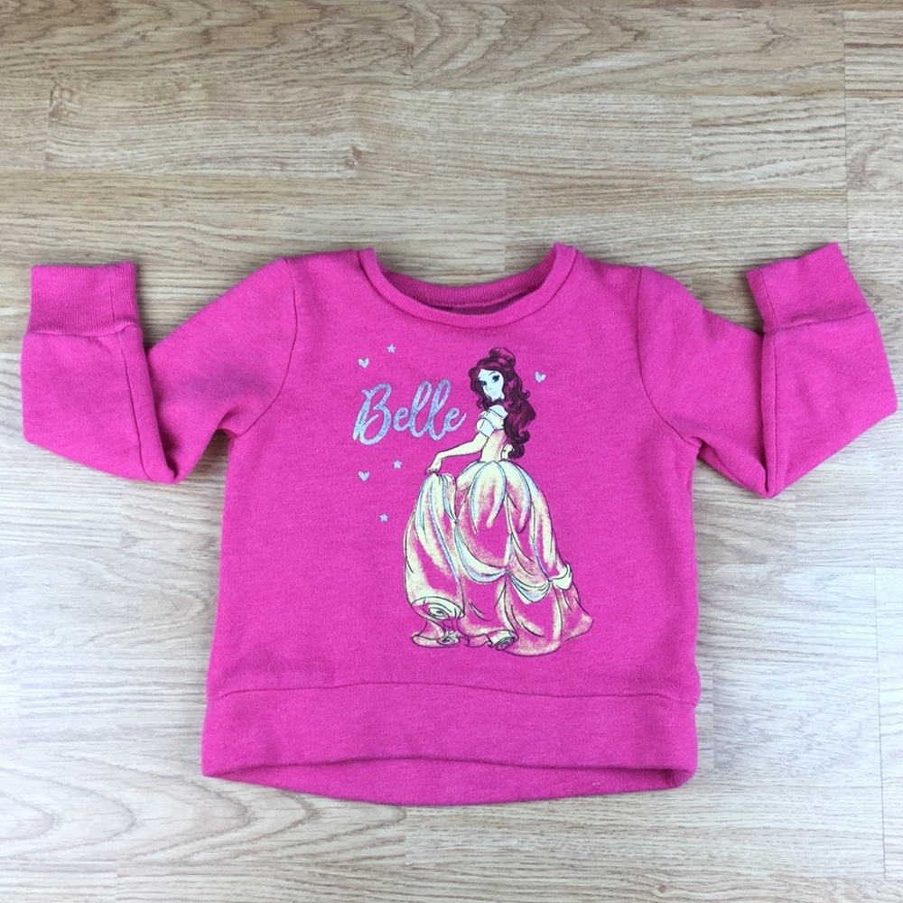 Girls Disney Jumping Beans Belle Sweatshirt Sz 2T